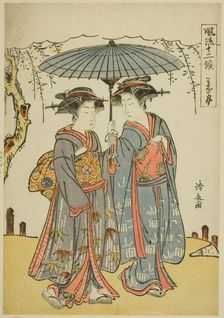 The Sixth Month (Minatsuki), from the series "Fashionable Twelve Months (Furyu juniko)", c. 1779. Creator: Torii Kiyonaga