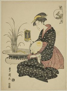 The Sixth Month (Roku gatsu), from the series "Fashionable Twelve Months (Furyu..., c.1793. Creator: Utagawa Toyokuni I