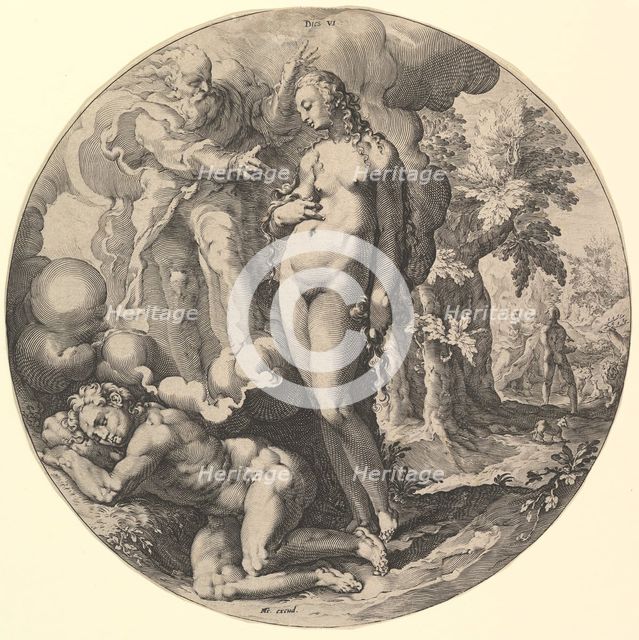 The Sixth Day (Dies VI), from the series The Creation of the World, ca. 1598. Creator: Jan Muller.
