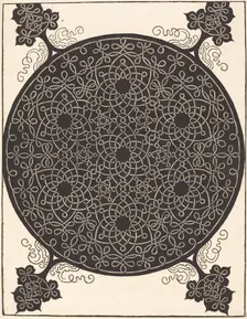 The Sixth Knot (combining seven small systems of knots with black centers), probably 1506/1507. Creator: Albrecht Durer