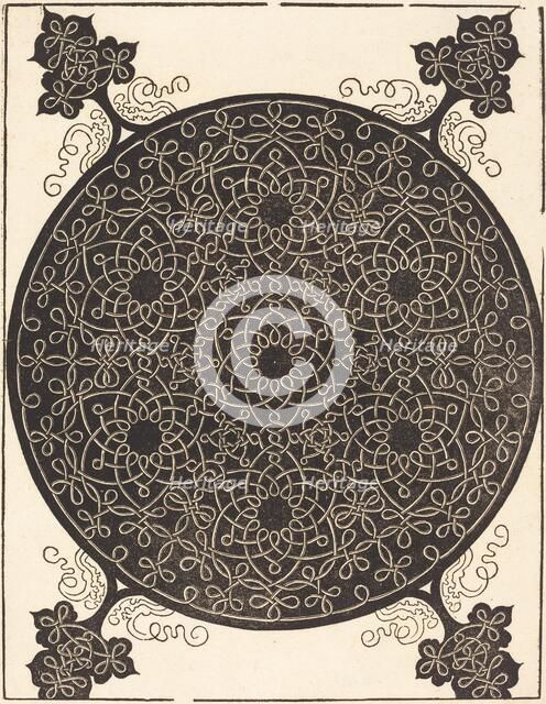 The Sixth Knot (combining seven small systems of knots with black centers), probably 1506/1507. Creator: Albrecht Durer.