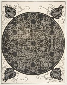 The Sixth Knot Interlaced Roundel with Seven Wreaths, 1521 before. Creator: Albrecht Durer