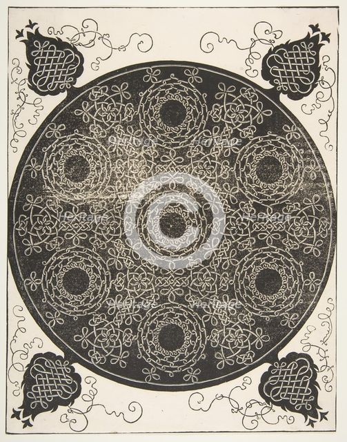 'The Sixth Knot'. Interlaced Roundel with Seven Wreaths, 1521 before. Creator: Albrecht Durer.