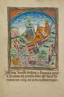 The Sixth Sign before the Day of Judgment; Illustrated Vita Christi..., about 1480-1490. Creator: Unknown