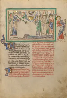 The Sixth Trumpet: The Angel at the Euphrates; Dyson Perrins Apocalypse, about 1255-1260. Creator: Unknown