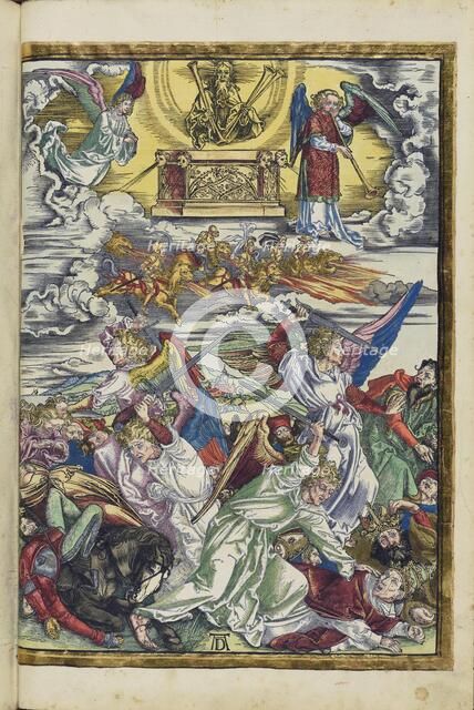 The sixth trumpet: The four avenging angels and the riding army, 1511. Creator: Dürer, Albrecht (1471-1528).