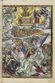 The sixth trumpet: The four avenging angels and the riding army, 1511. Creator: Dürer, Albrecht (1471-1528)