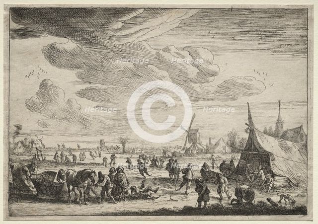 The Skaters. Creator: Peeter Bout (Flemish, 1658-1719).