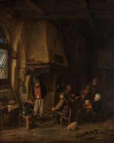 The Skaters’: Peasants in an Interior, c.1656. Creator: Adriaen van Ostade