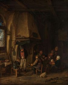 The Skaters’: Peasants in an Interior, c.1656. Creator: Adriaen van Ostade