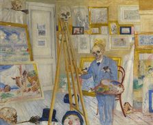 The Skeleton Painter, 1896. Creator: Ensor, James (1860-1949)