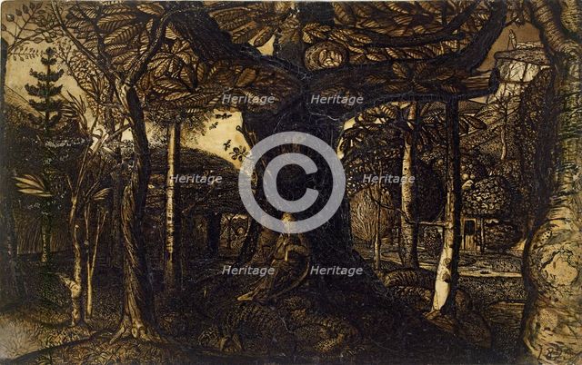 The Skirts of a Wood, 1825. Artist: Samuel Palmer.