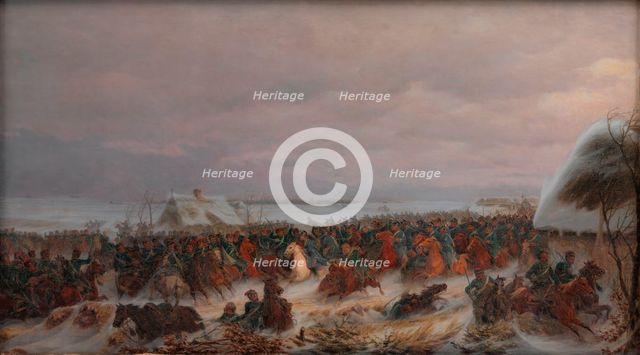The Skirmish at Vorbasse February the 29th, 1864, 1877. Creator: Jorgen Sonne.