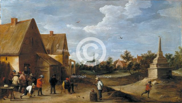 The Skittles Game, c1645. Creator: David Teniers II.