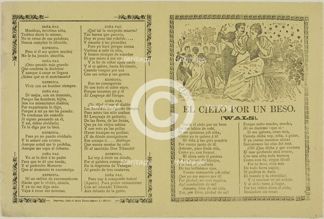 The Sky for a Kiss, n.d. Creator: José Guadalupe Posada.
