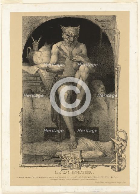 The Slanderer, 1851. Creator: Charles Rambert.