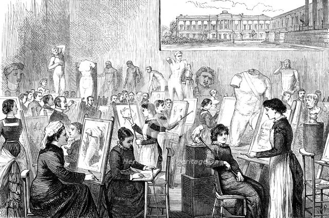 The Slade School of Fine Art, University College, Gower-Street, 1881. Creator: W.P..
