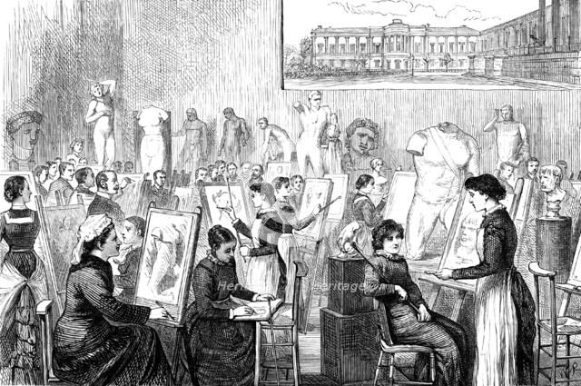 The Slade School of Fine Art, University College, Gower-Street, 1881. Creator: W.P..