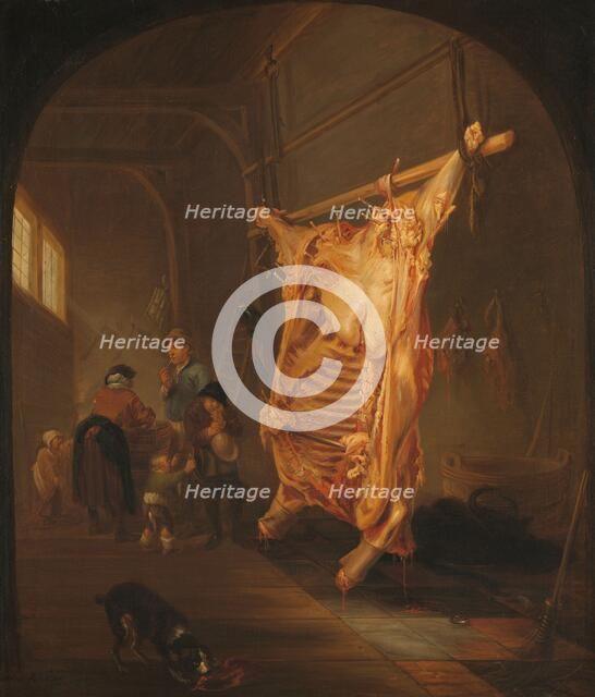 The Slaughtered Ox, 1635-1655. Creator: Abraham van den Hecken.