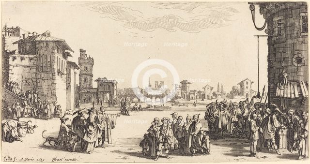 The Slave Market, 1629. Creator: Jacques Callot.