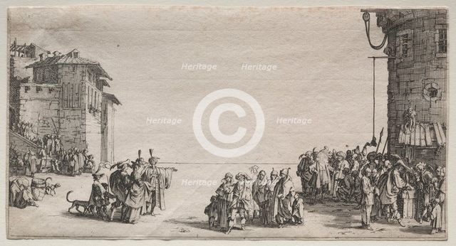 The Slave Market, 1629. Creator: Jacques Callot (French, 1592-1635).