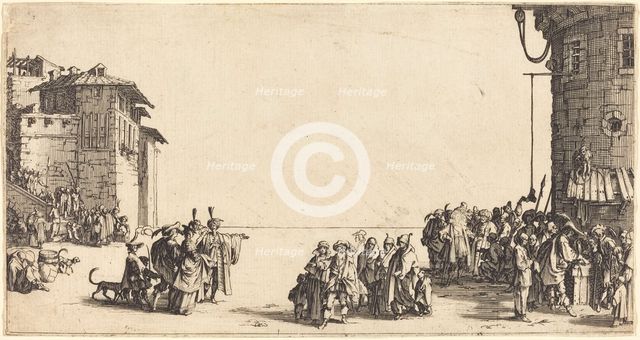The Slave Market, 1620. Creator: Jacques Callot.