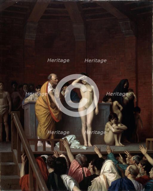 'The Slave Market in Rome', c1883-c1884. Artist: Jean-Leon Gerome