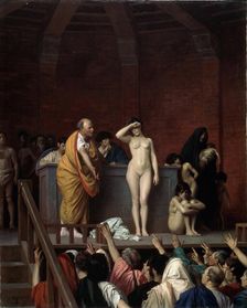 The Slave Market in Rome c1883-c1884. Artist: Jean-Leon Gerome