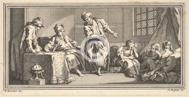 The Slave Merchant, 1746-47. Creator: Claude Augustin Duflos le Jeune.