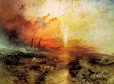 The Slave Ship (Slavers Throwing overboard the Dead and Dying, Typhon Coming On), 1840. Creator: Turner, Joseph Mallord William (1775-1851)