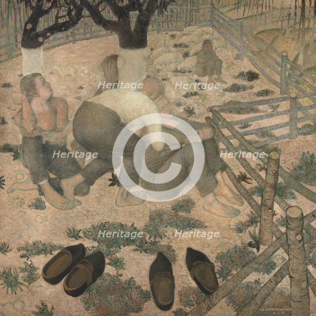 The Sleepers, 1918. Creator: Gustave van de Woestijne.