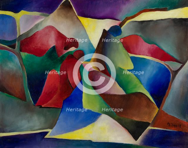The Sleepers - Version II, 1918. Creator: Topp, Arnold (1887-1945).
