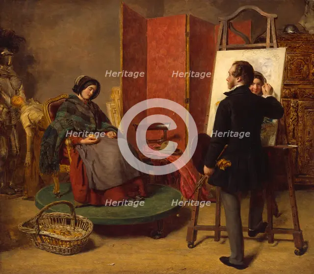 The Sleeping Model, 1853. Creator: William Powell Frith.