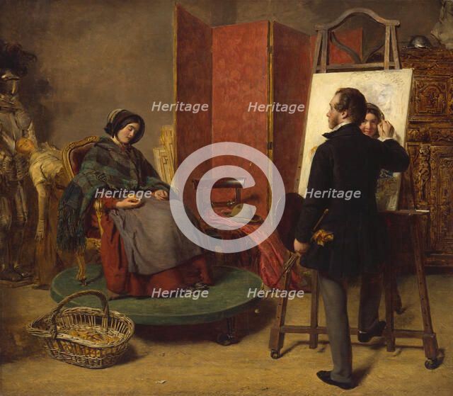 The Sleeping Model, 1853. Creator: William Powell Frith.