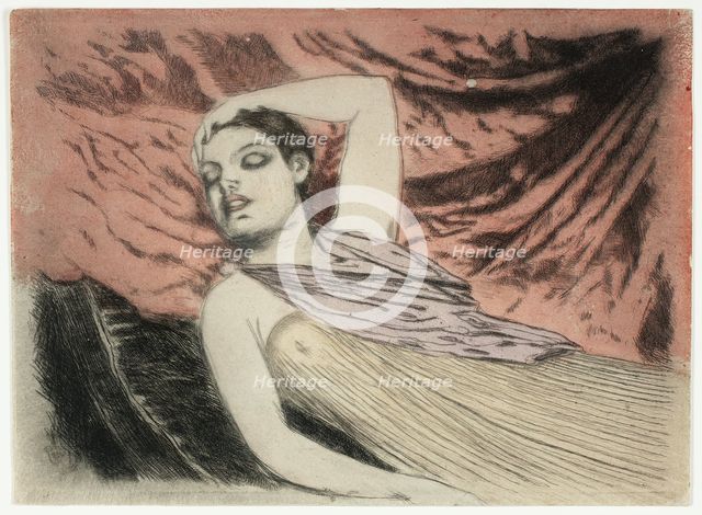 The Sleeping Model or The Sleeper, 1890-97. Creator: Theodore Roussel.