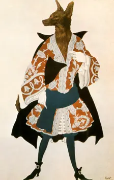 The Sleeping Beauty Wolf 1921. Artist: Leon Bakst