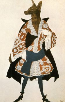 The Sleeping Beauty Wolf 1921. Artist: Leon Bakst