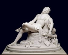 The Sleeping Faun, modeled 1864, carved c. 1870. Creator: Harriet Goodhue Hosmer (American, 1830-1908)