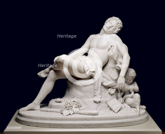 The Sleeping Faun, modeled 1864, carved c. 1870. Creator: Harriet Goodhue Hosmer (American, 1830-1908).