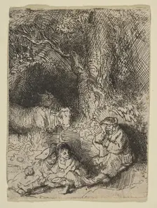 The Sleeping Herdsman, ca. 1644. Creator: Rembrandt Harmensz van Rijn