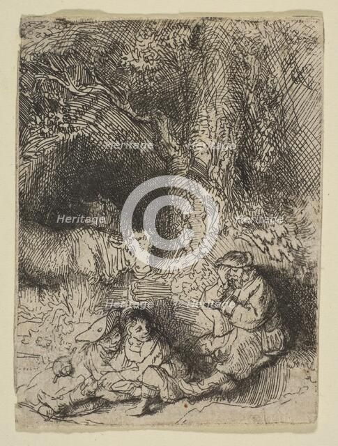 The Sleeping Herdsman, ca. 1644. Creator: Rembrandt Harmensz van Rijn.