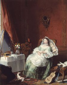 The sleeping reader. Creator: Ecole Francaise