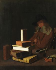 The Sleeping Student, 1663. Creator: Constantyn Verhout
