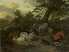 The Sleeping Shepherd, 1678. Creator: Jan van der Meer