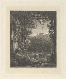 The Sleeping Shepherd; Early Morning, 1857. Creator: Samuel Palmer
