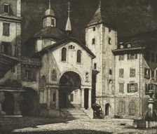 The sleeping square, 1928. Creator: Sydney Lee