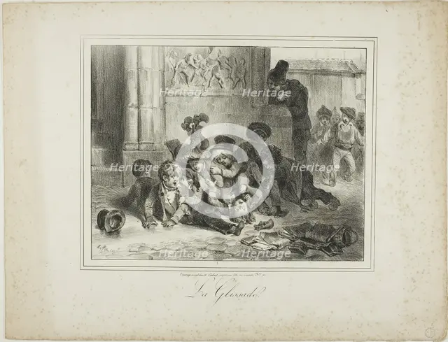 The Slide, 1827–28. Creator: Auguste Raffet.