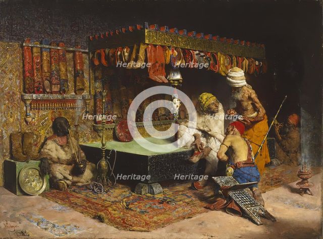 The Slipper Merchant, 1872. Creator: José Villegas Cordero.