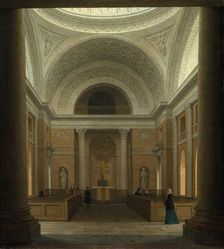 The Slotskirken of Christiansborg, Copenhagen, c. 1850s. Creator: Heinrich Hansen (Danish, 1821-1890)