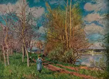 The Small Meadows in Spring c1880-1. Artist: Alfred Sisley